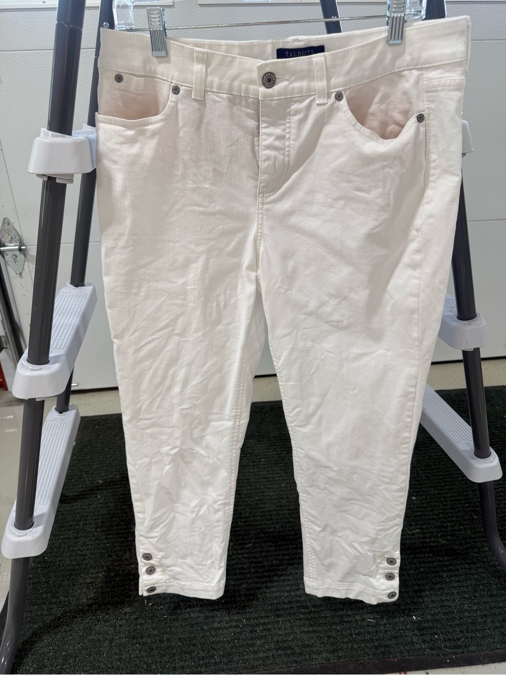 Talbots White Simply Flattering 5-Pocket Pants